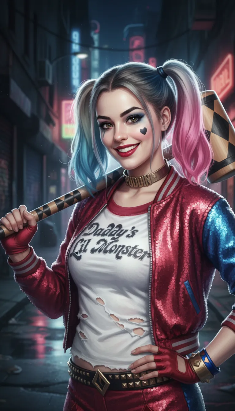 ai character: Harley C Quinn background