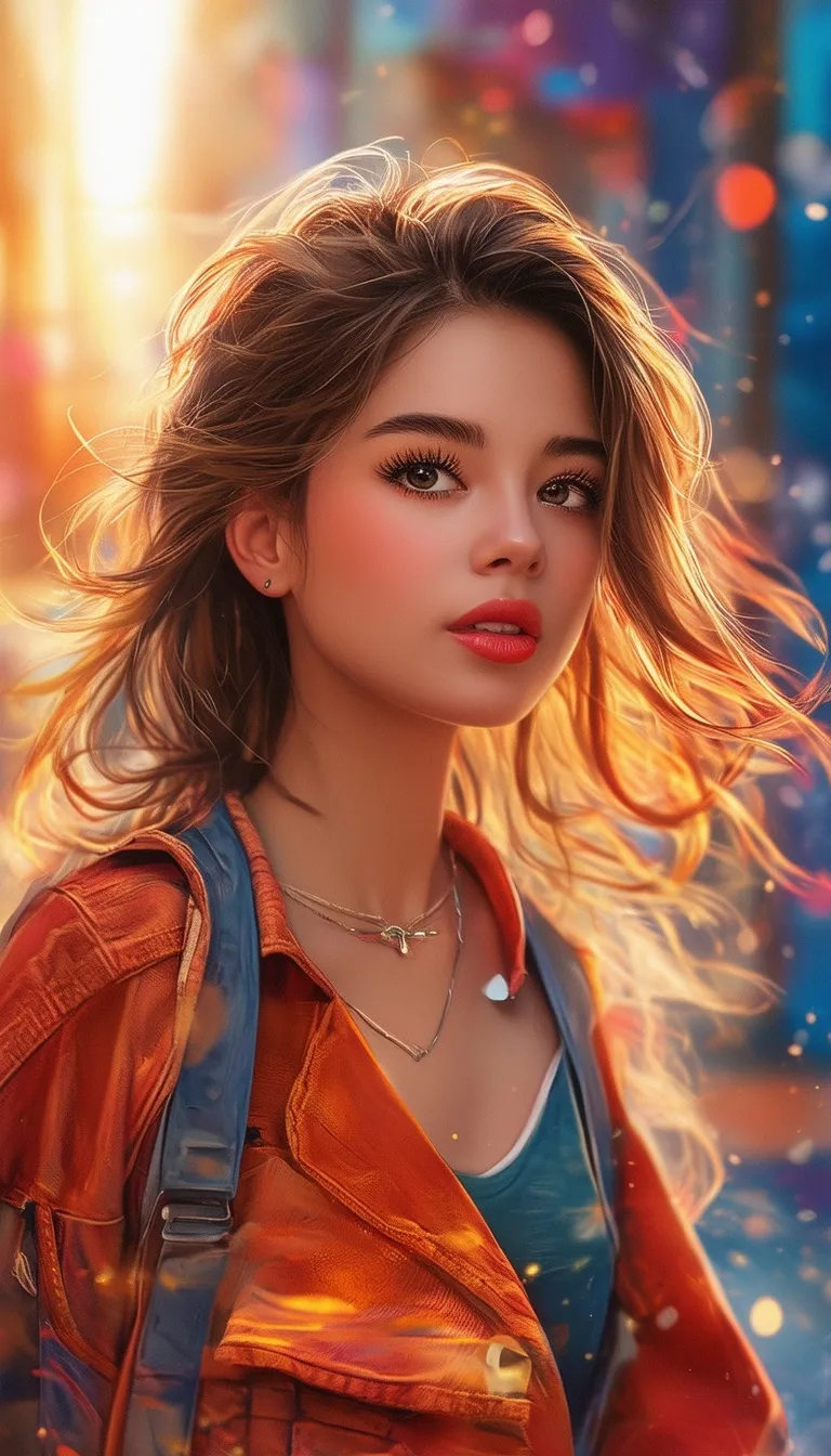 ai character: Girl background