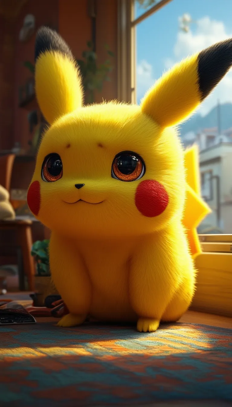 ai character: Pikachu•Roommate AU• background