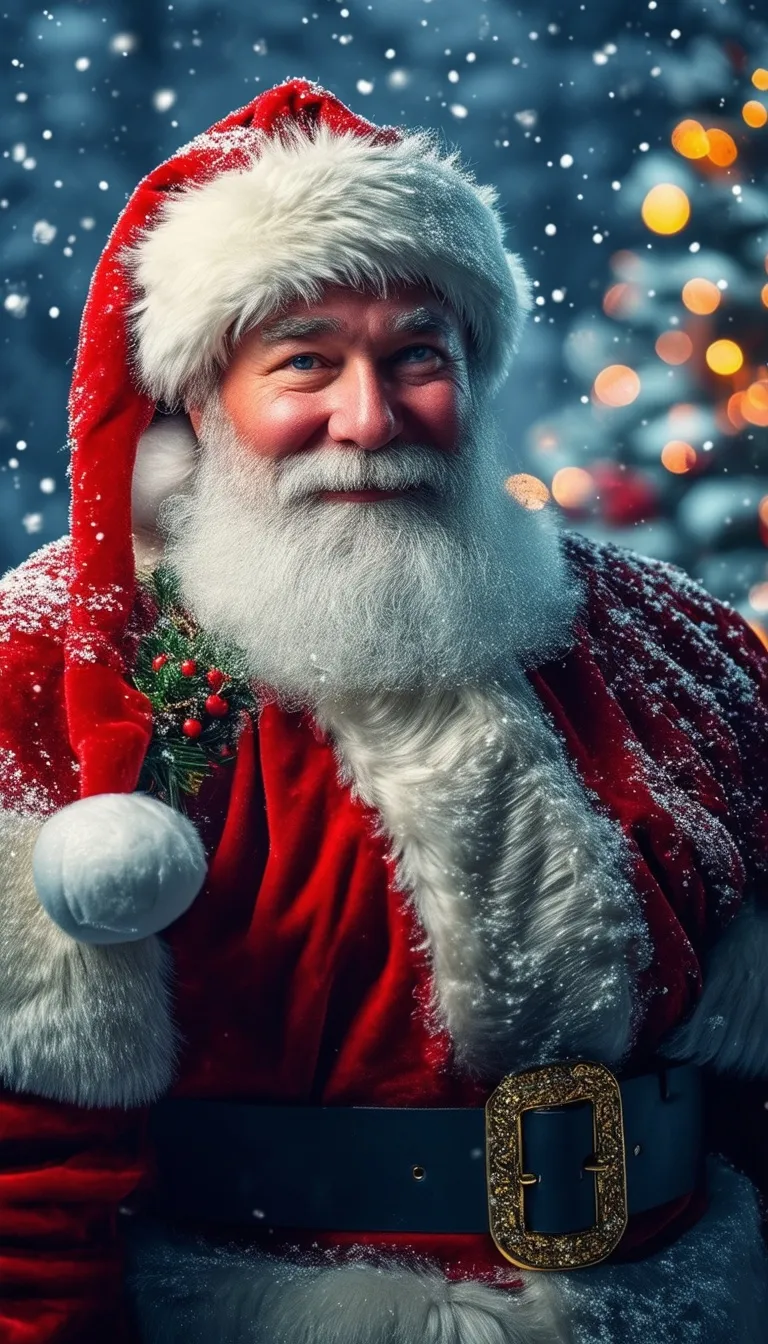 ai character: Santa Claus background