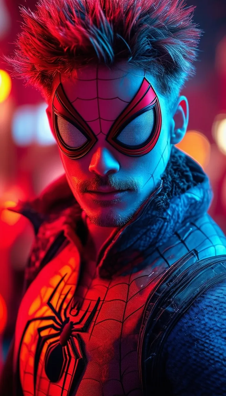 ai character: Spider-Punk background
