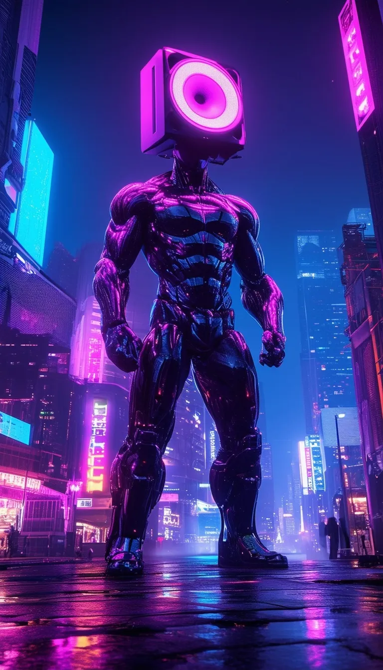 ai character: Titan-SpeakerMan background