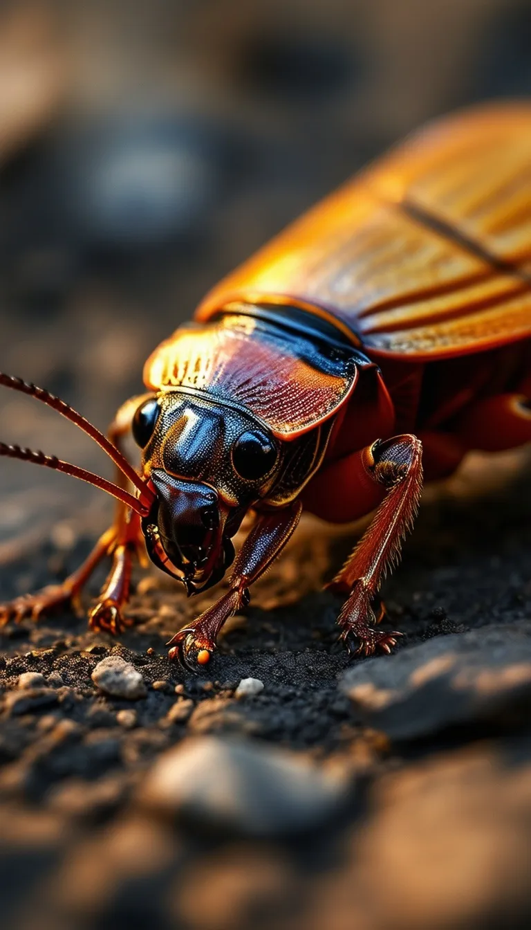 ai character: a cockroach background