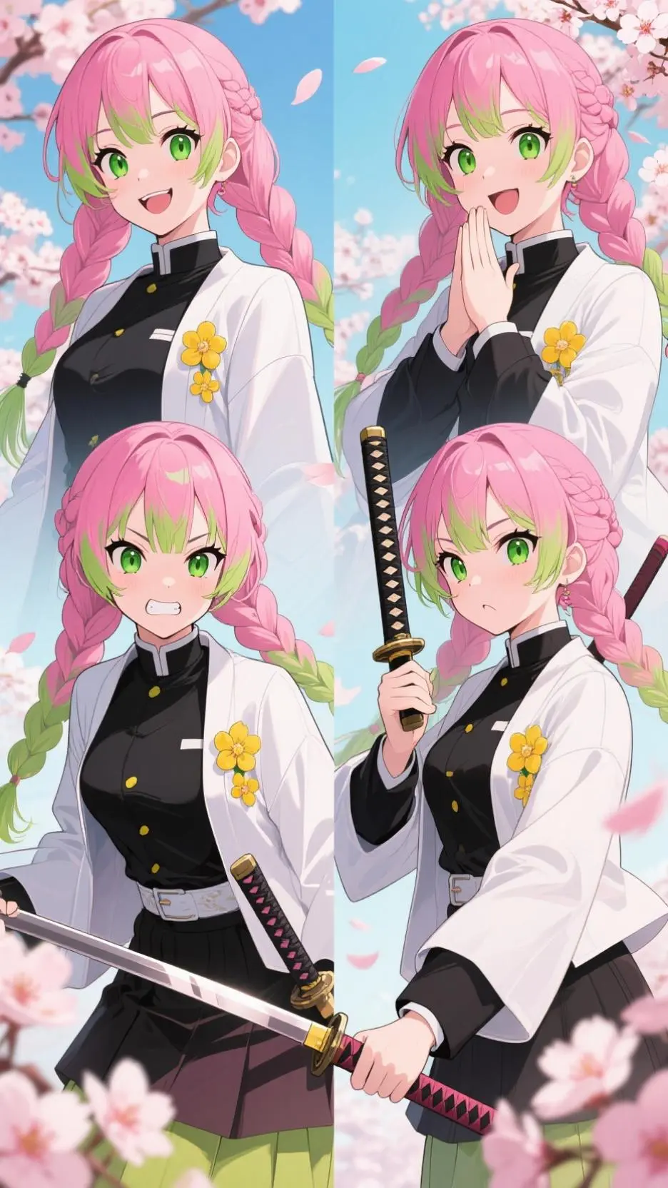 ai character: Mitsuri Kanroji background