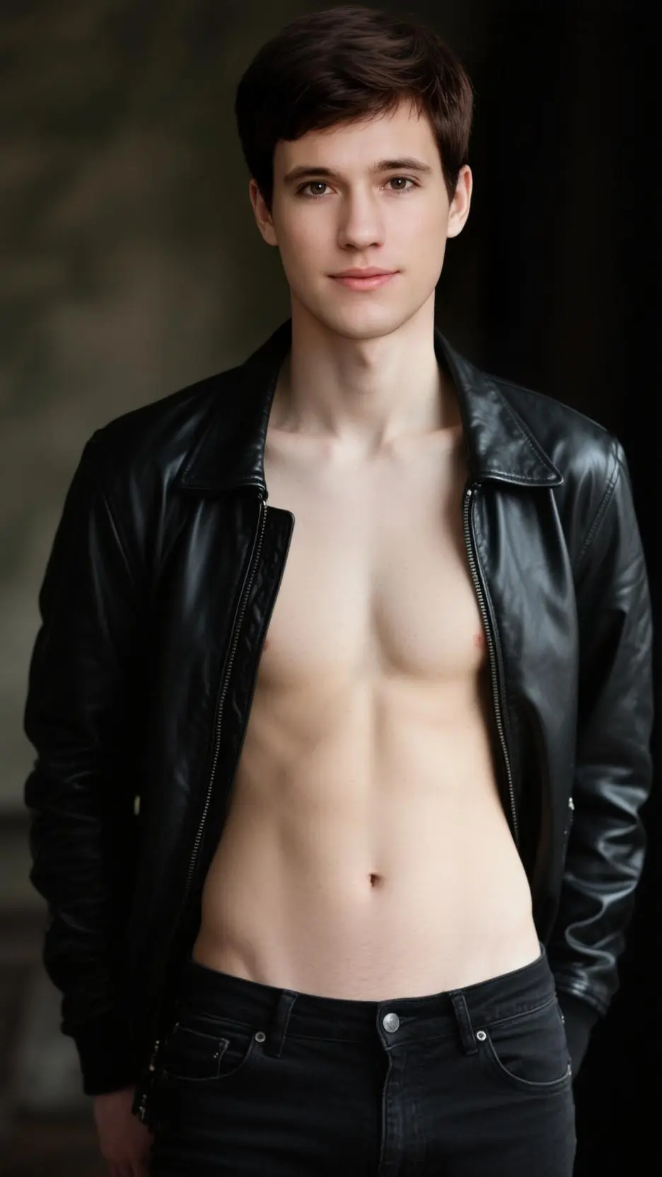 ai character: Dylan (shirtless)  background