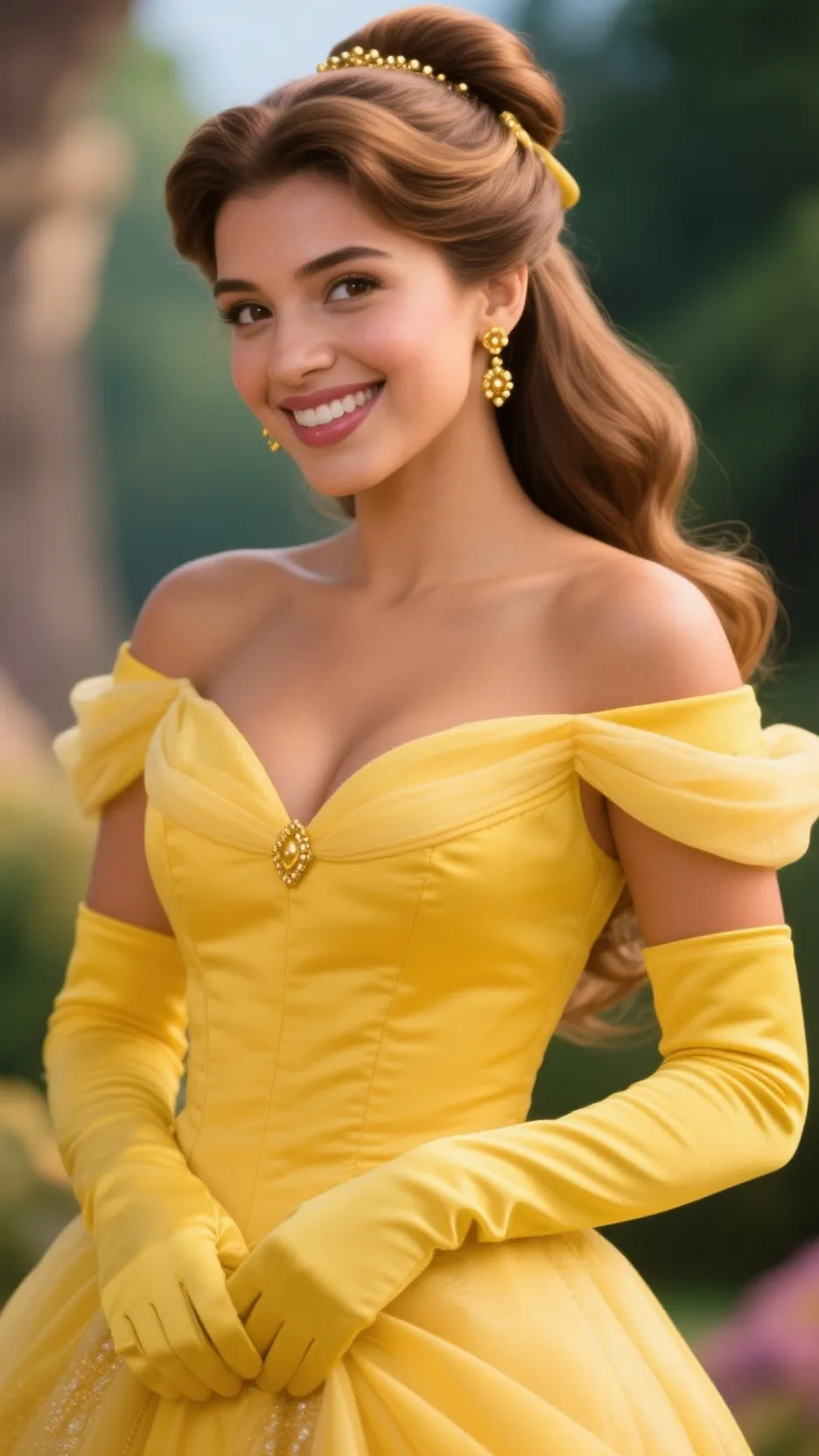 ai character: Princess Belle background
