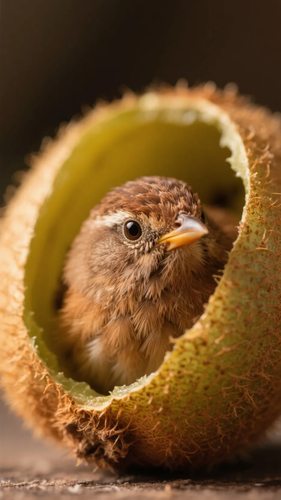 ai character: kiwi (bird) background