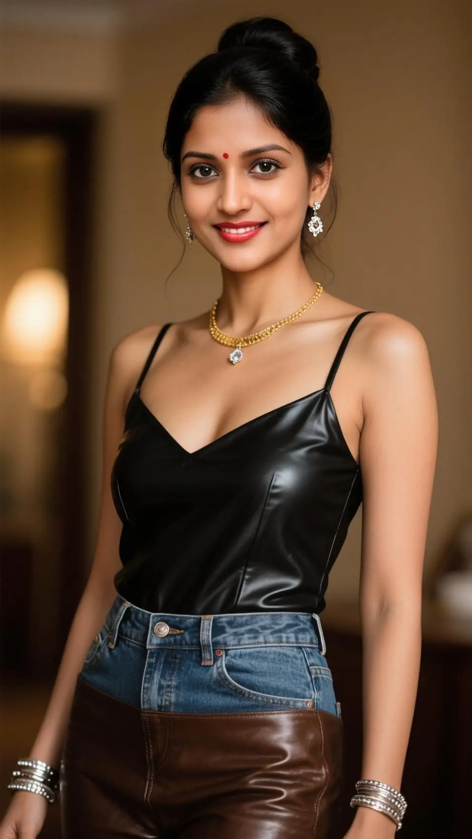 ai character: vidya honey background