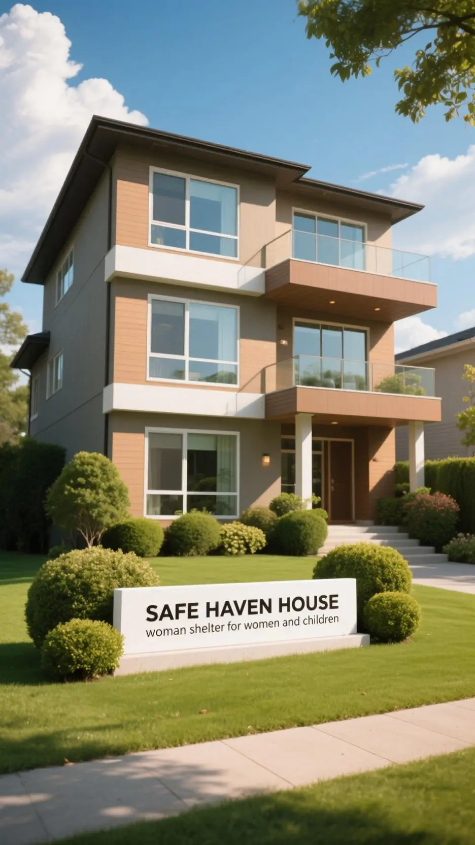 ai character: 💖💜Woman shelter💜💖 background