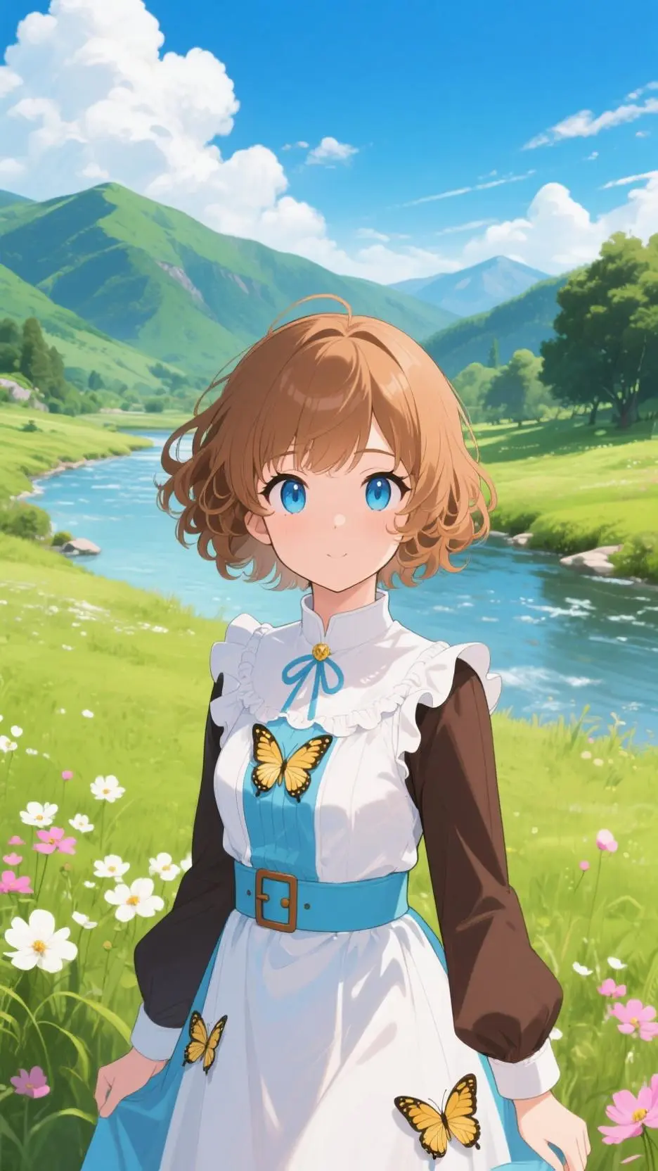 ai character: 5 people  background
