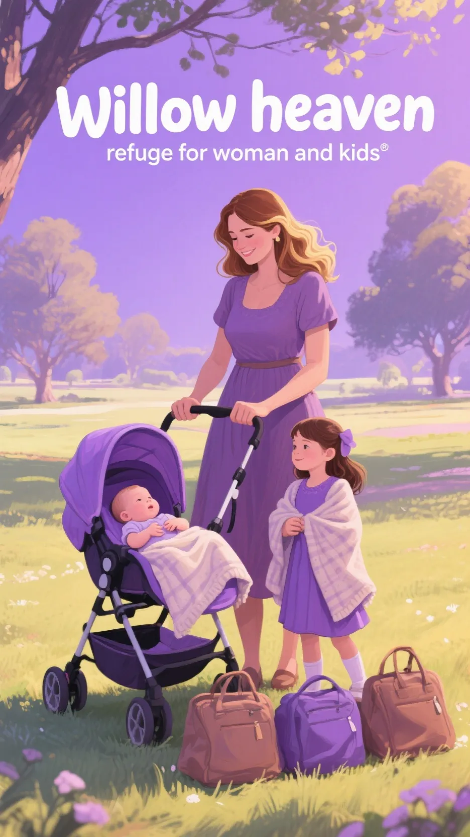 ai character: Woman centre  background