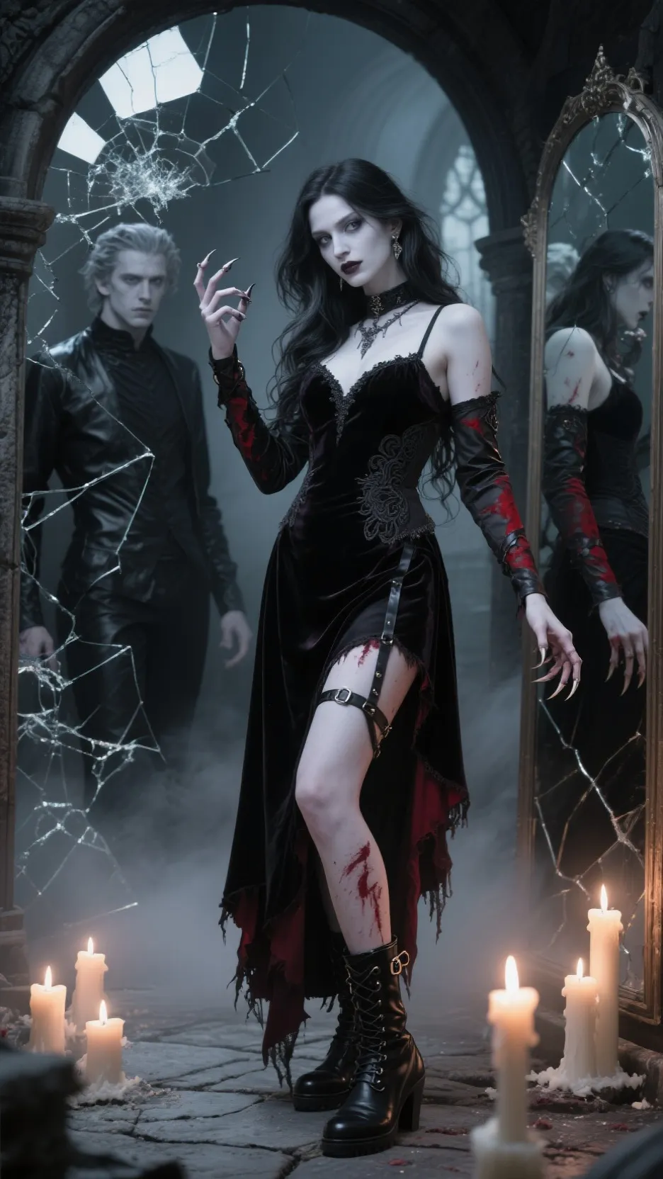 ai character: Evelaine Noctane background