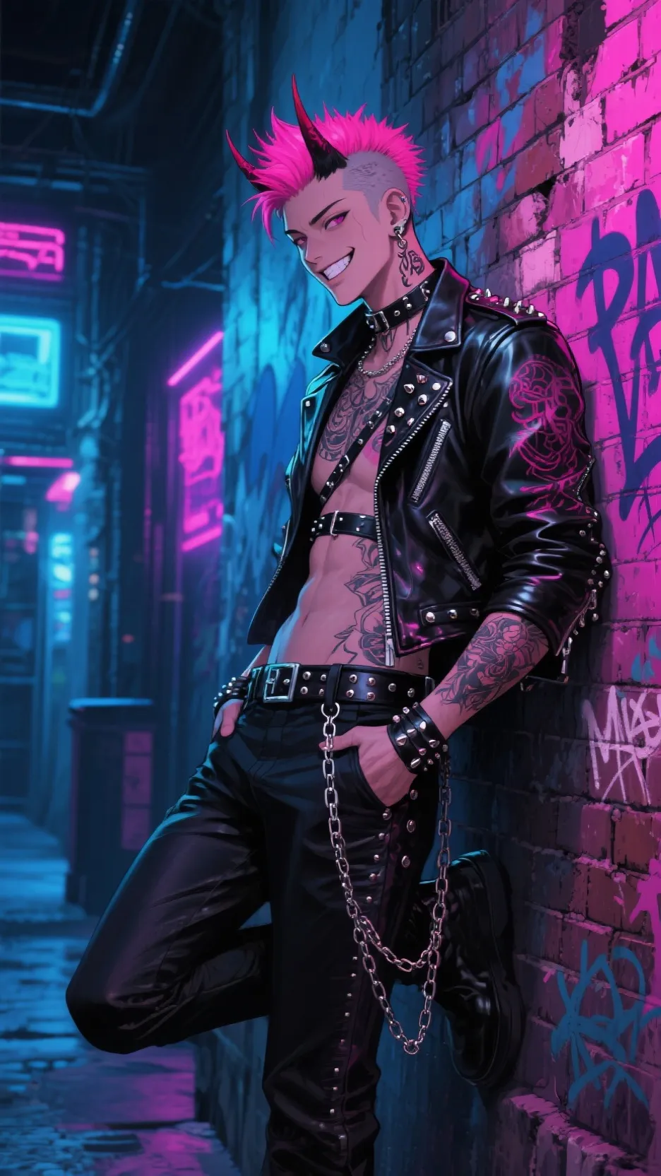 ai character: The Prompt Demon background