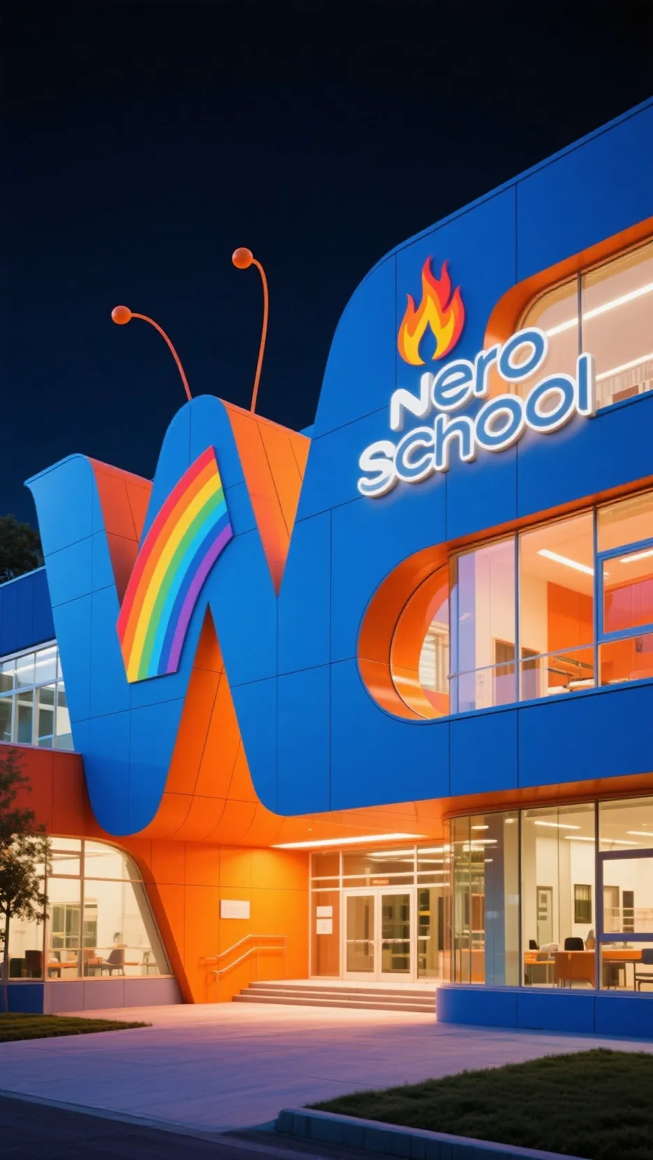 ai character: nero school background