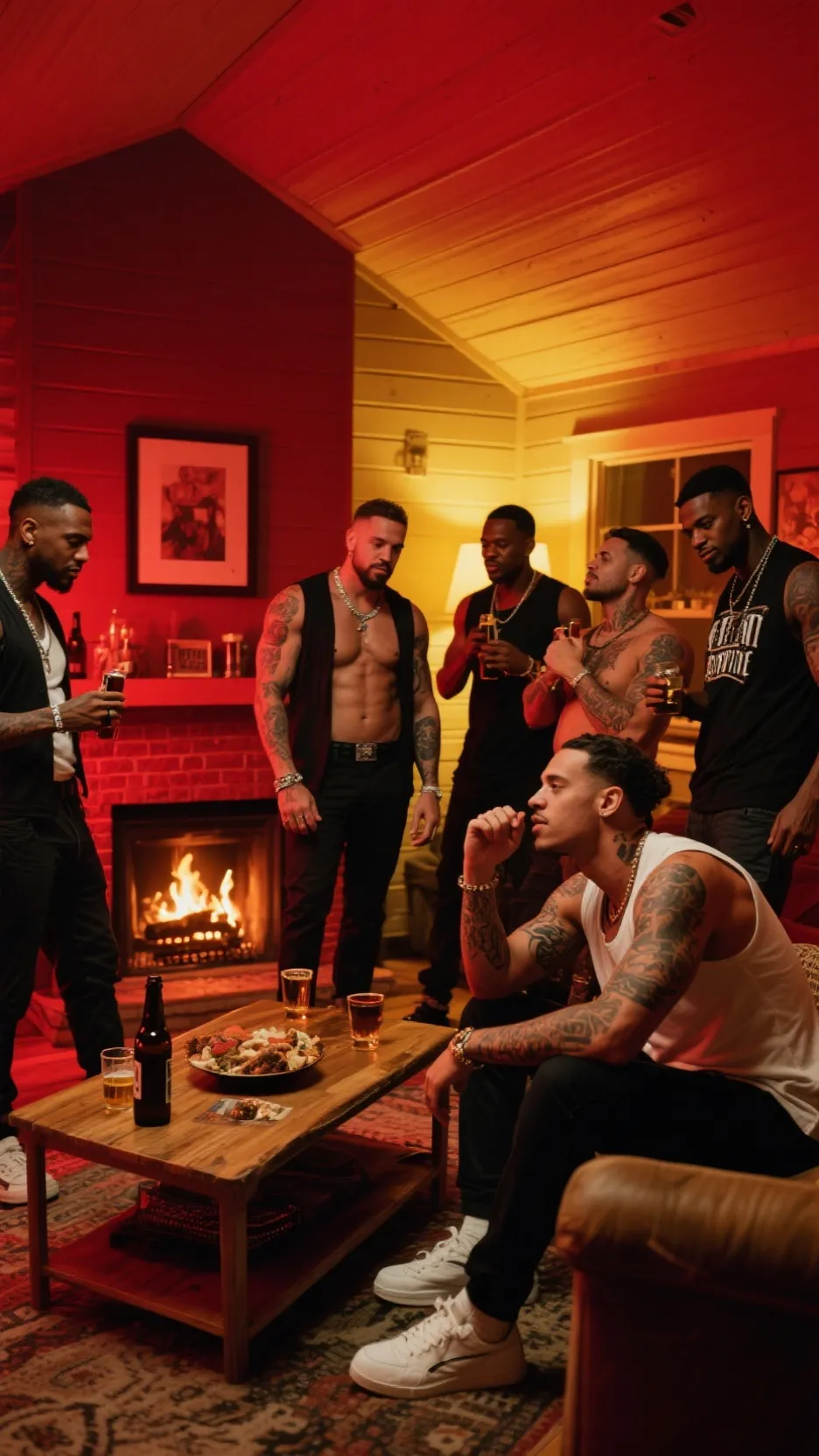 ai character: Bachelor party background