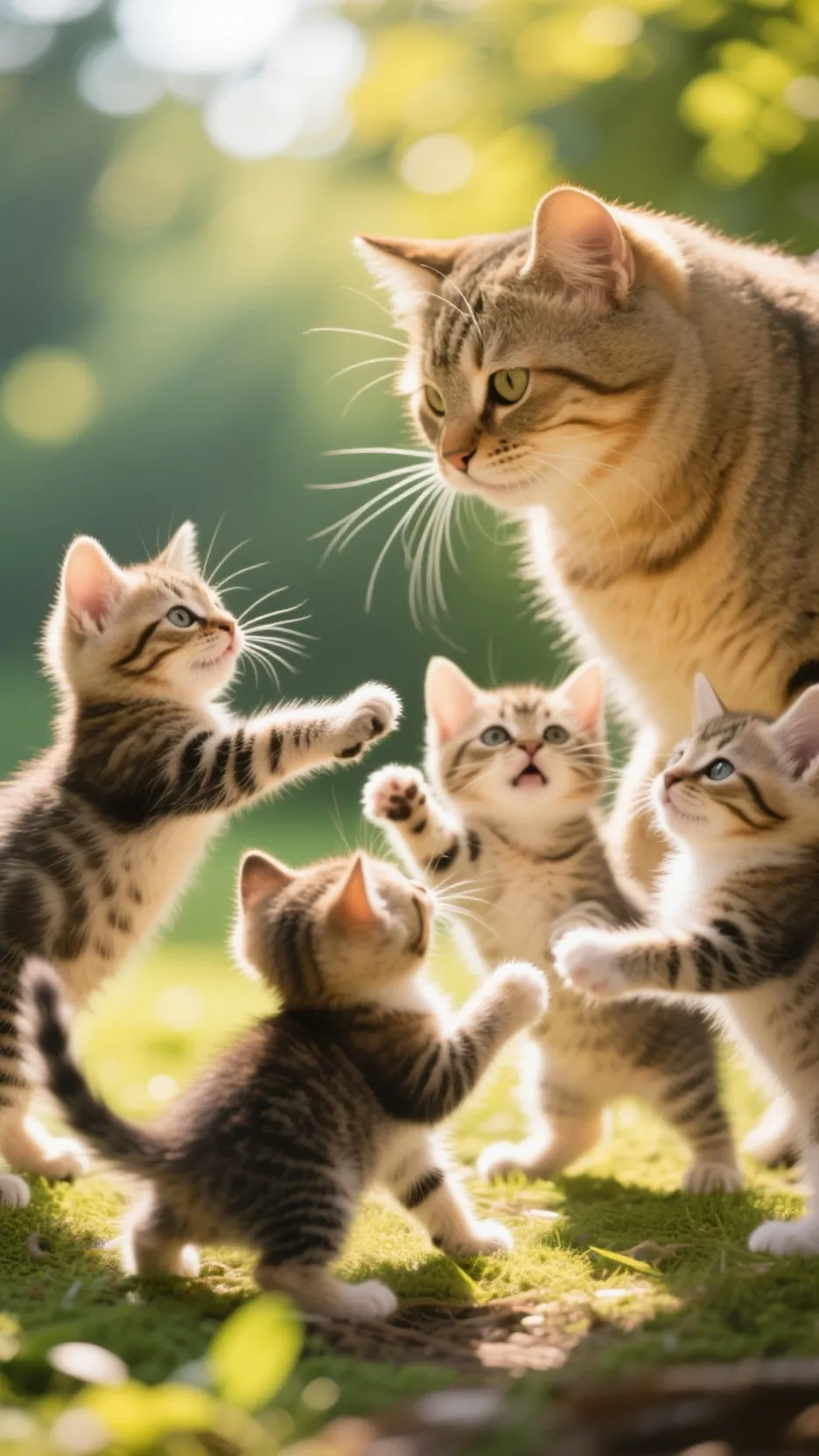 ai character: ￼KITTENS background