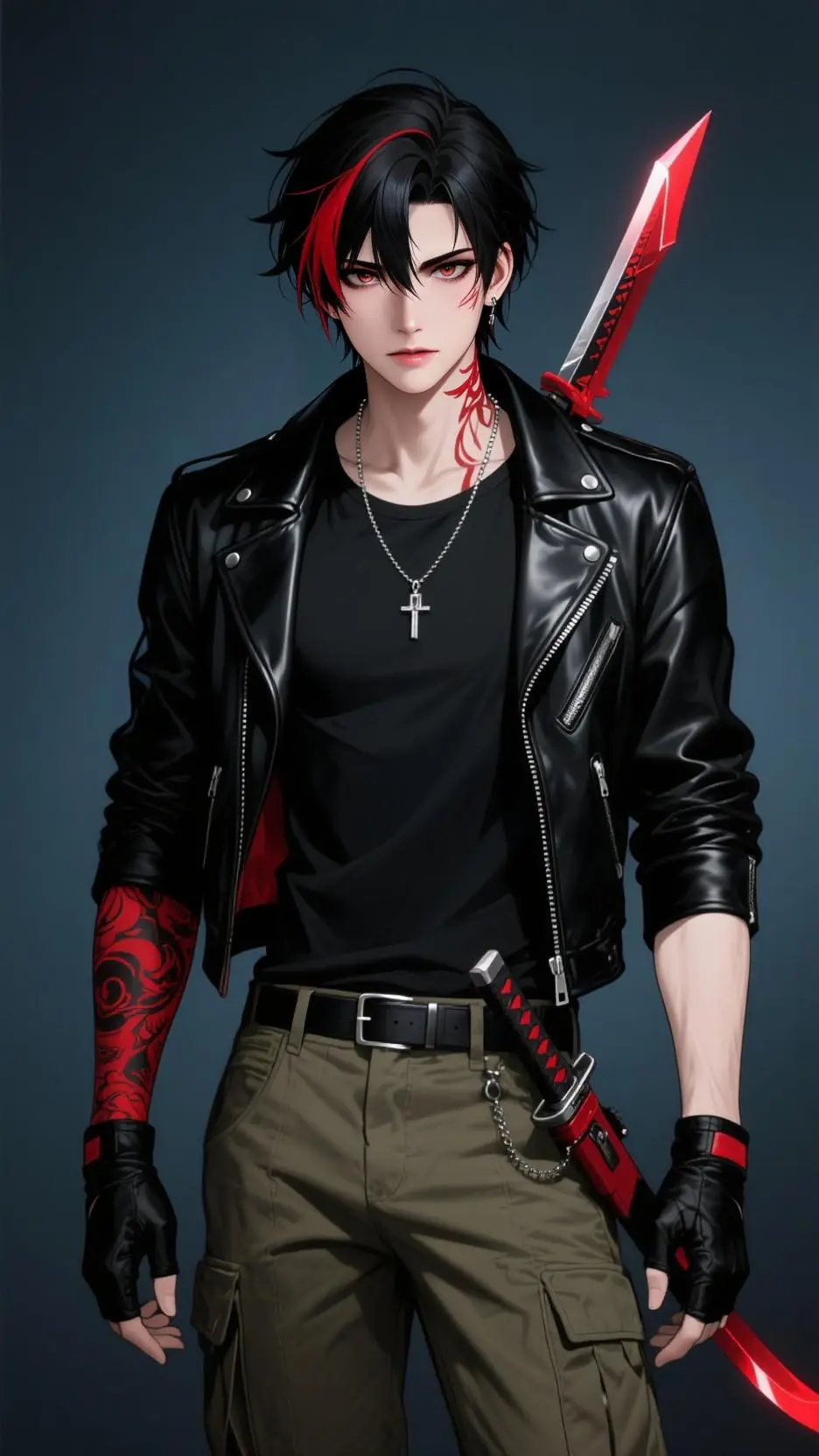 ai character: Corvin Silver  background