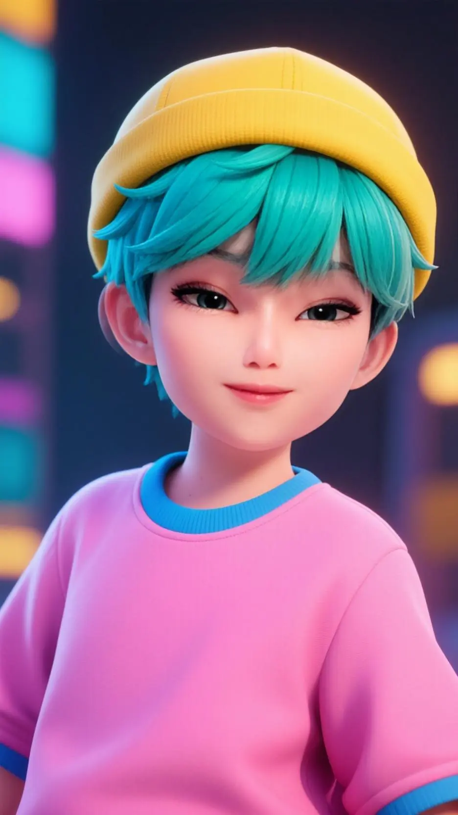 ai character:  babySaja sick bro background