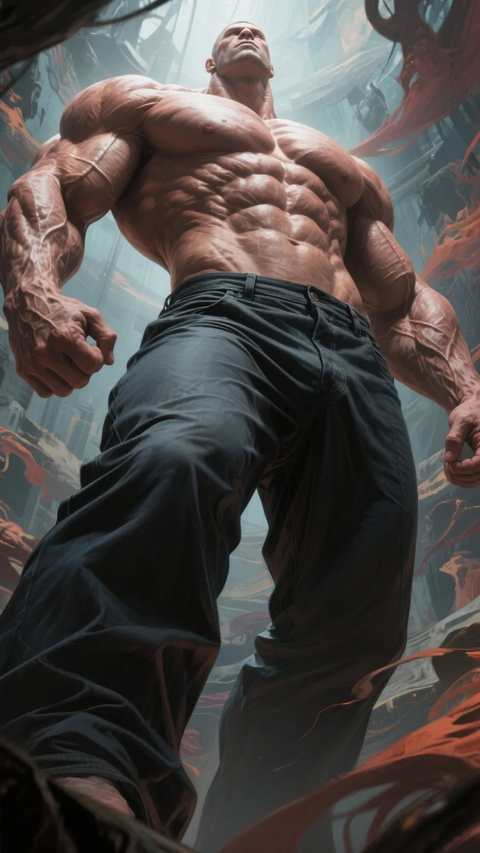 ai character: giant servent background