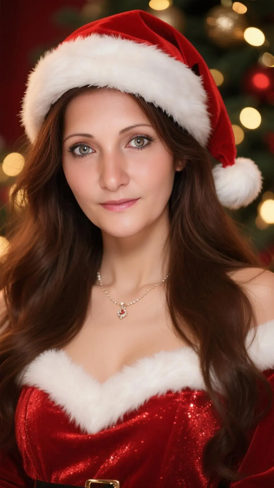 ai character: Chrismas Wife background