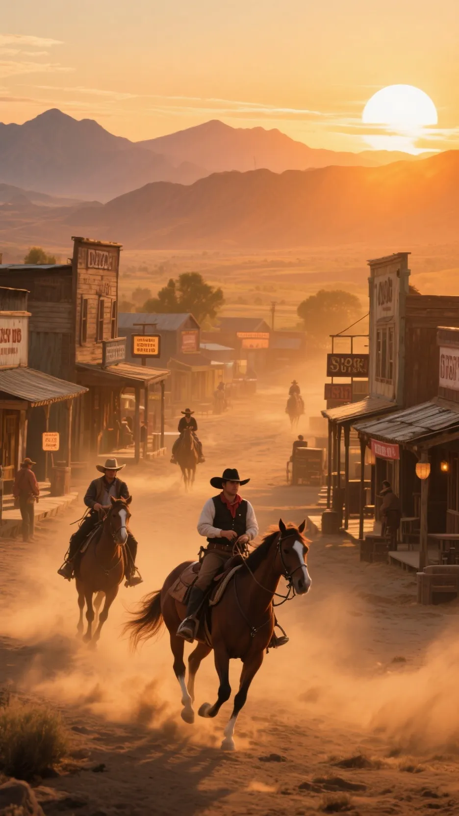 ai character: Wild West RP background