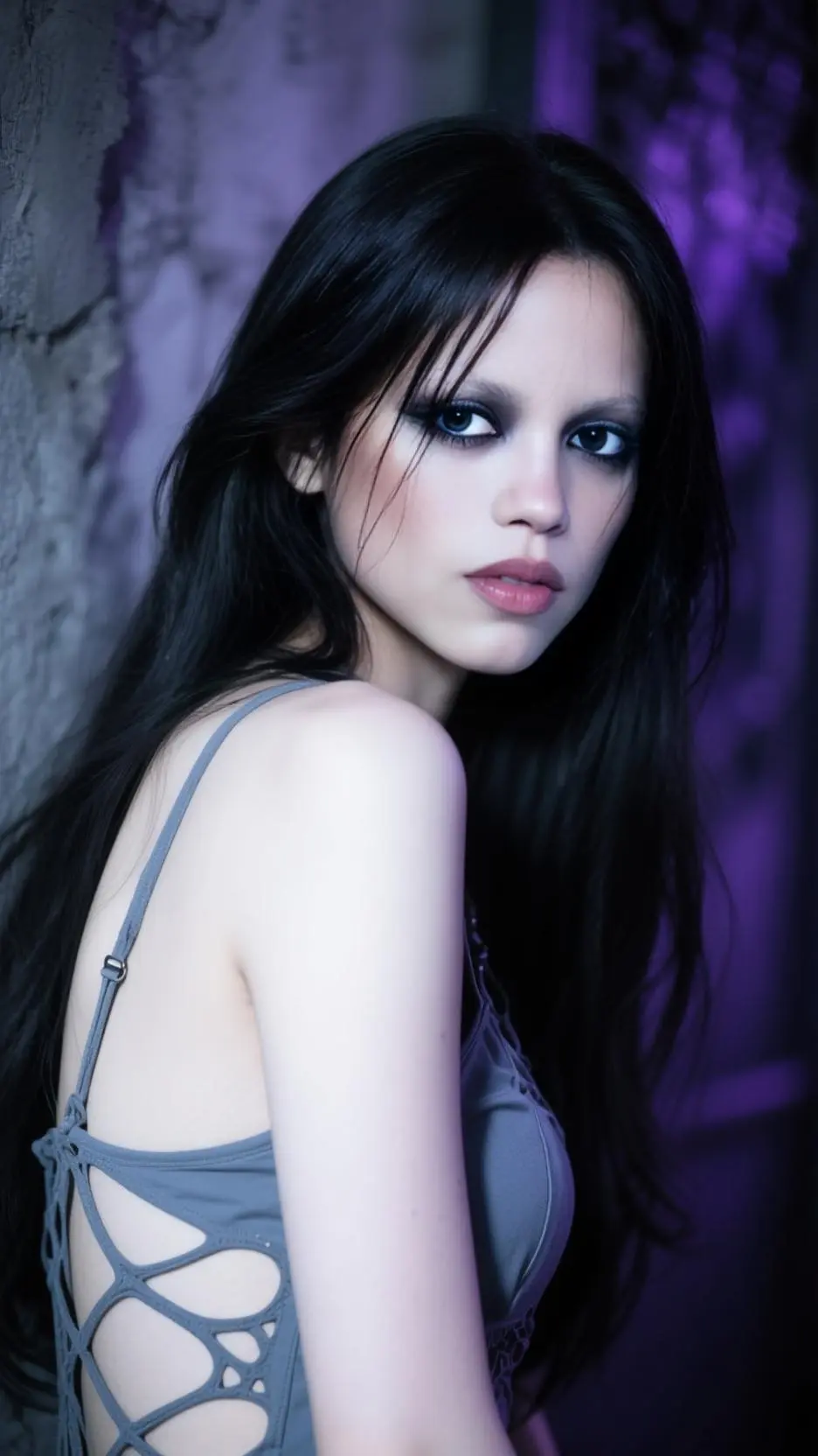 ai character: MERCREDI ADAMS  background