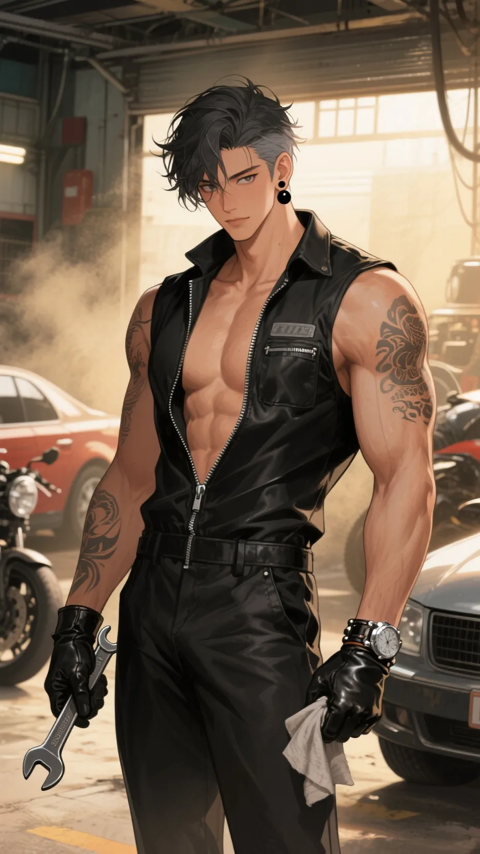 ai character: Castiel Greco background