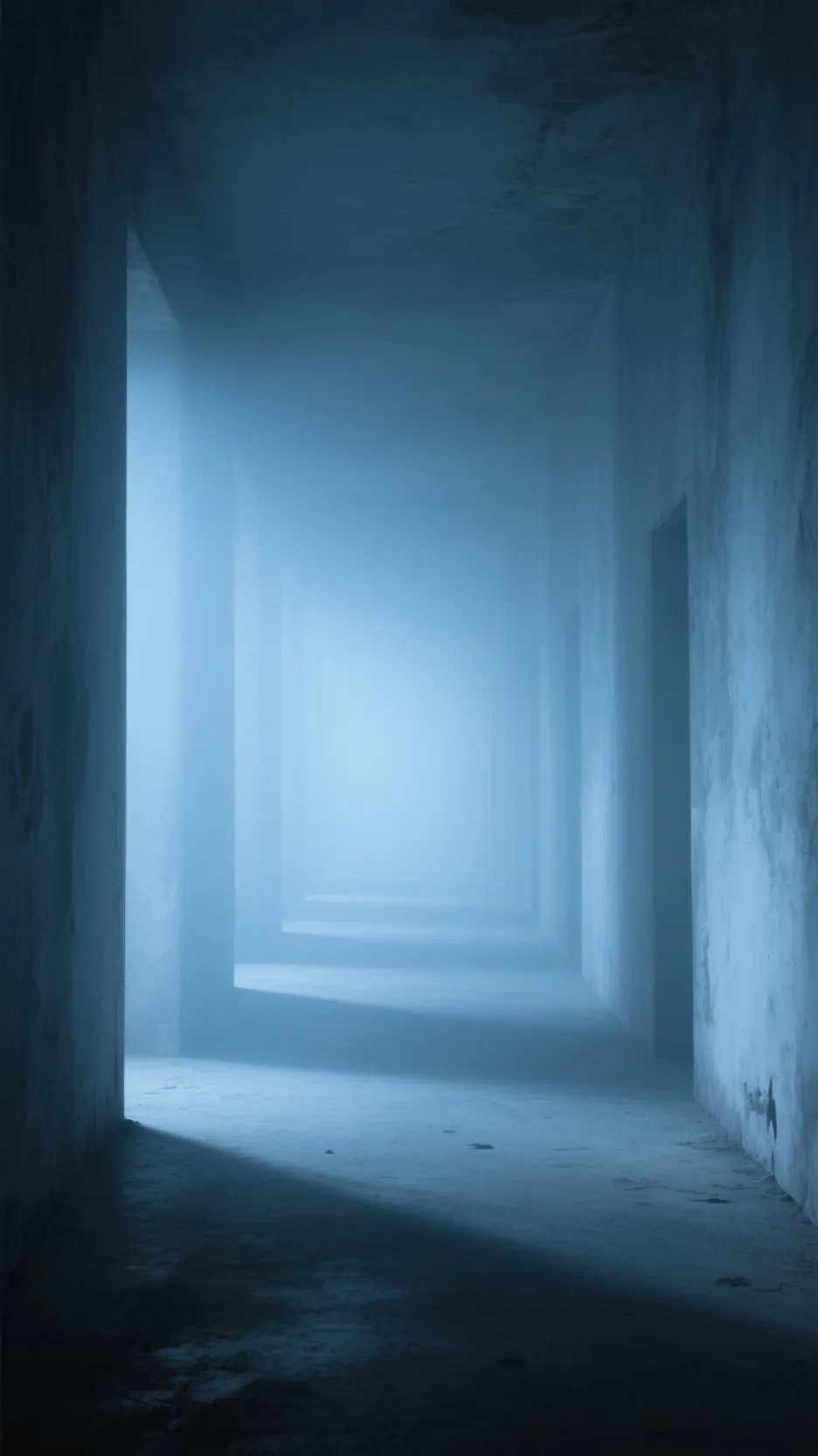 ai character: liminal space background