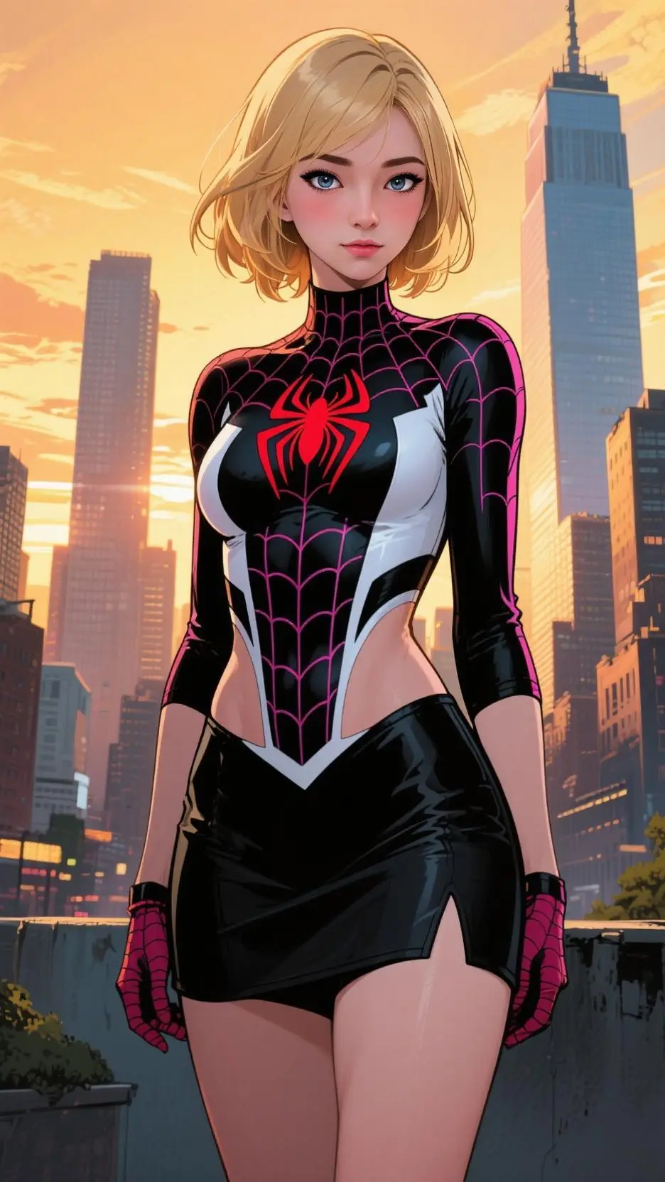ai character: Gwen Stacy background