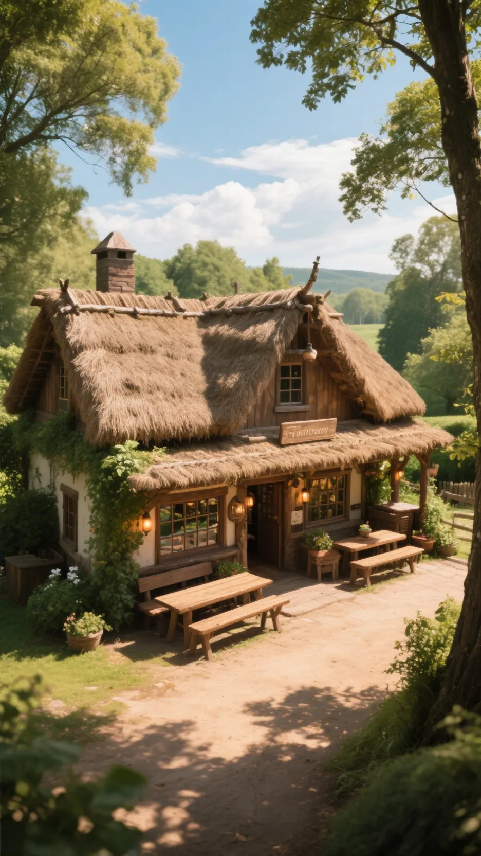 ai character: The Tavern background