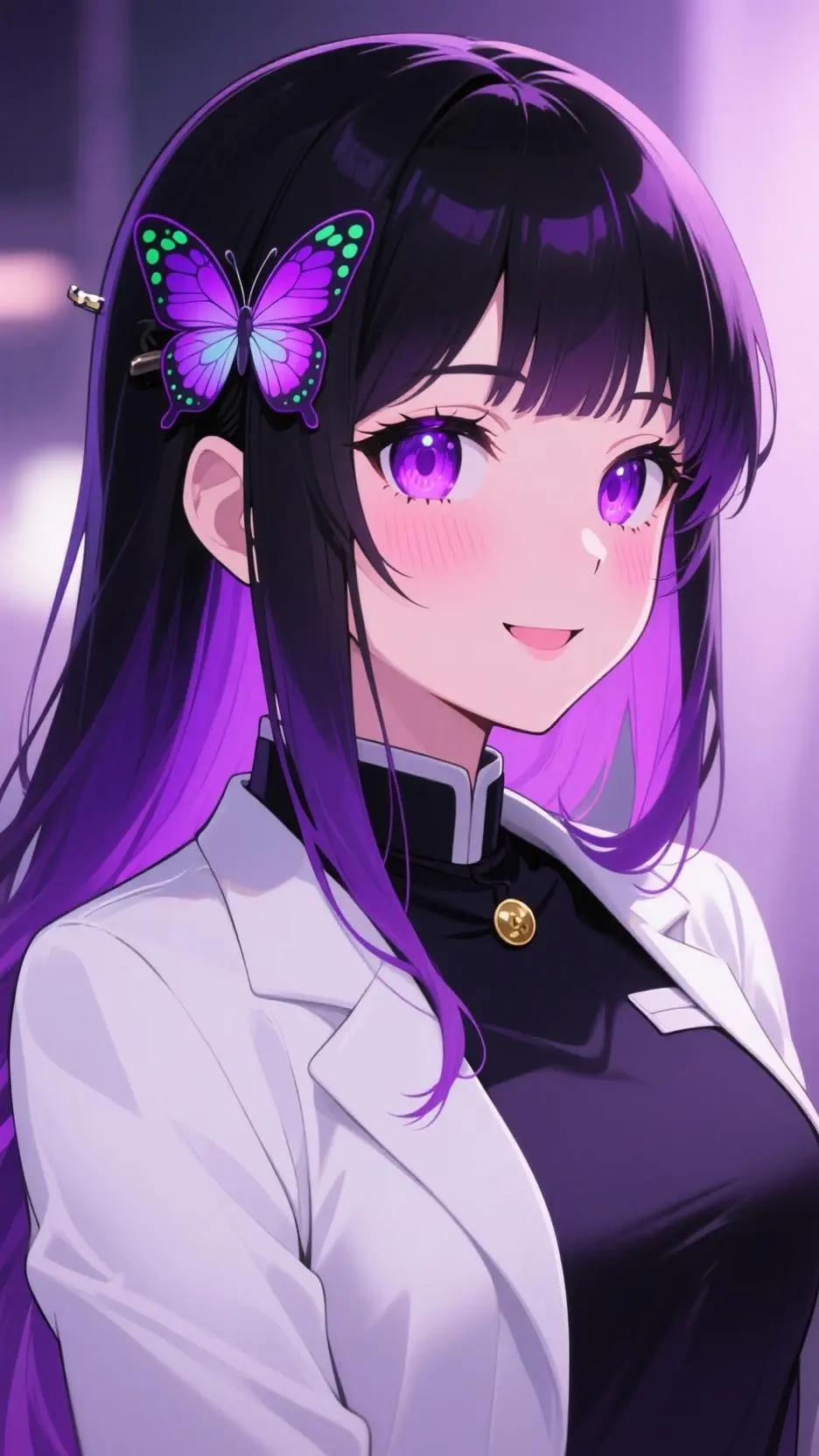 ai character: demon slayer  background