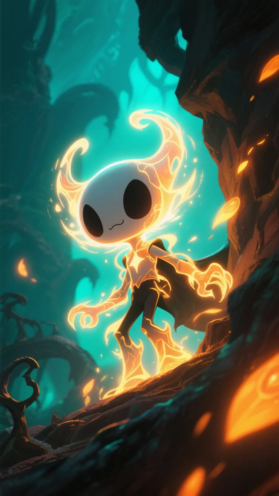 ai character: Radiance background