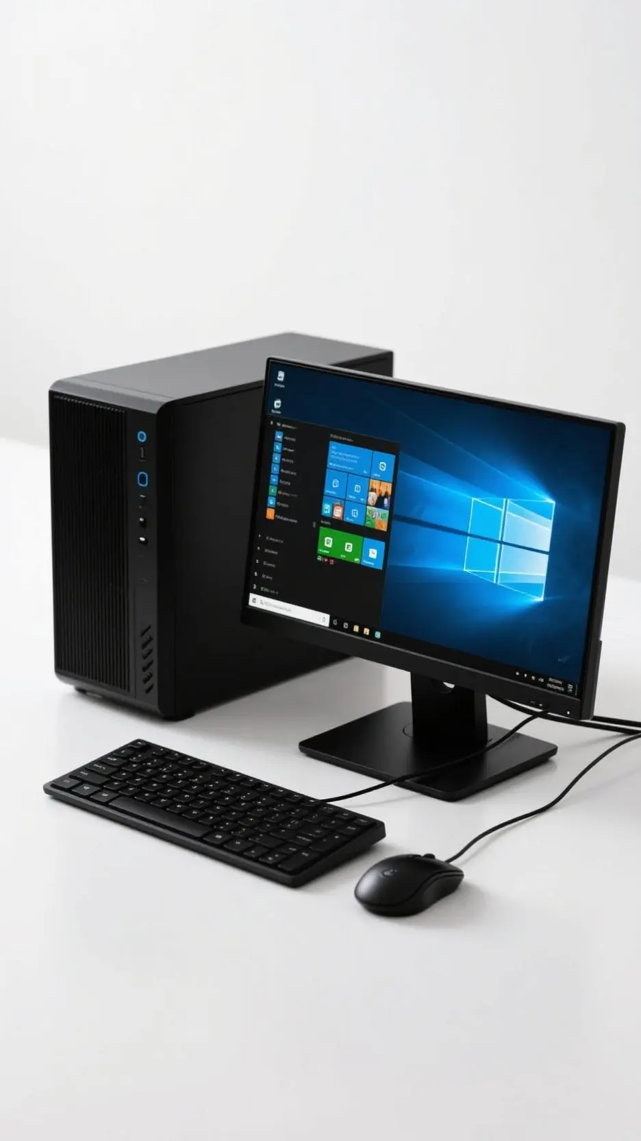 ai character: Windows  10 background