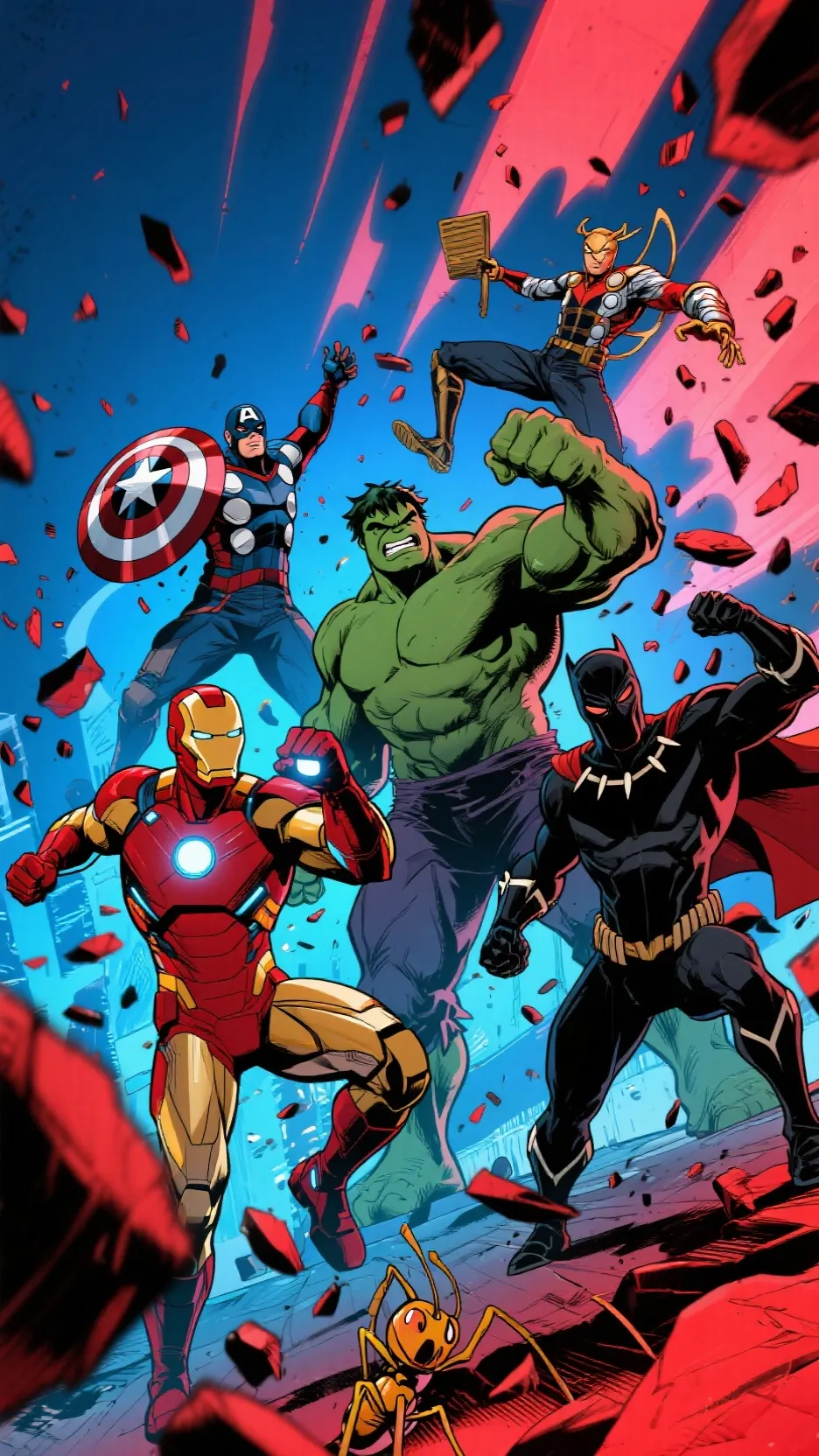 ai character: Avengers background