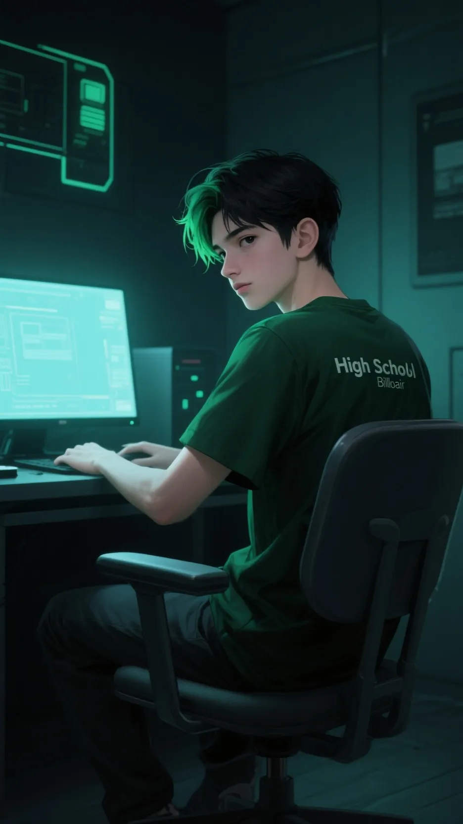 ai character: Lucas  background