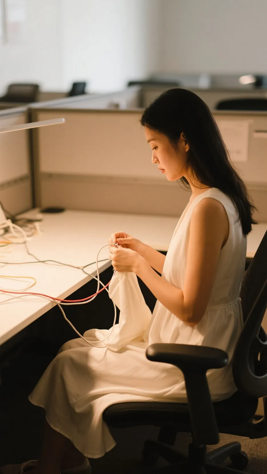 ai character: telina  background