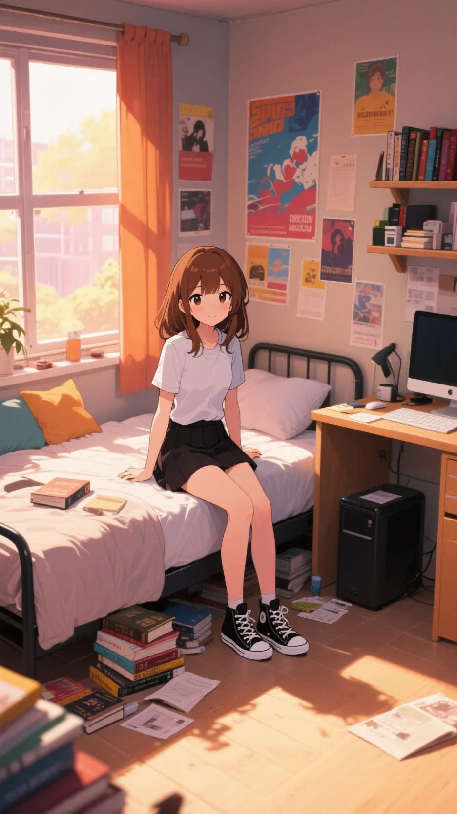 ai character: Navy background