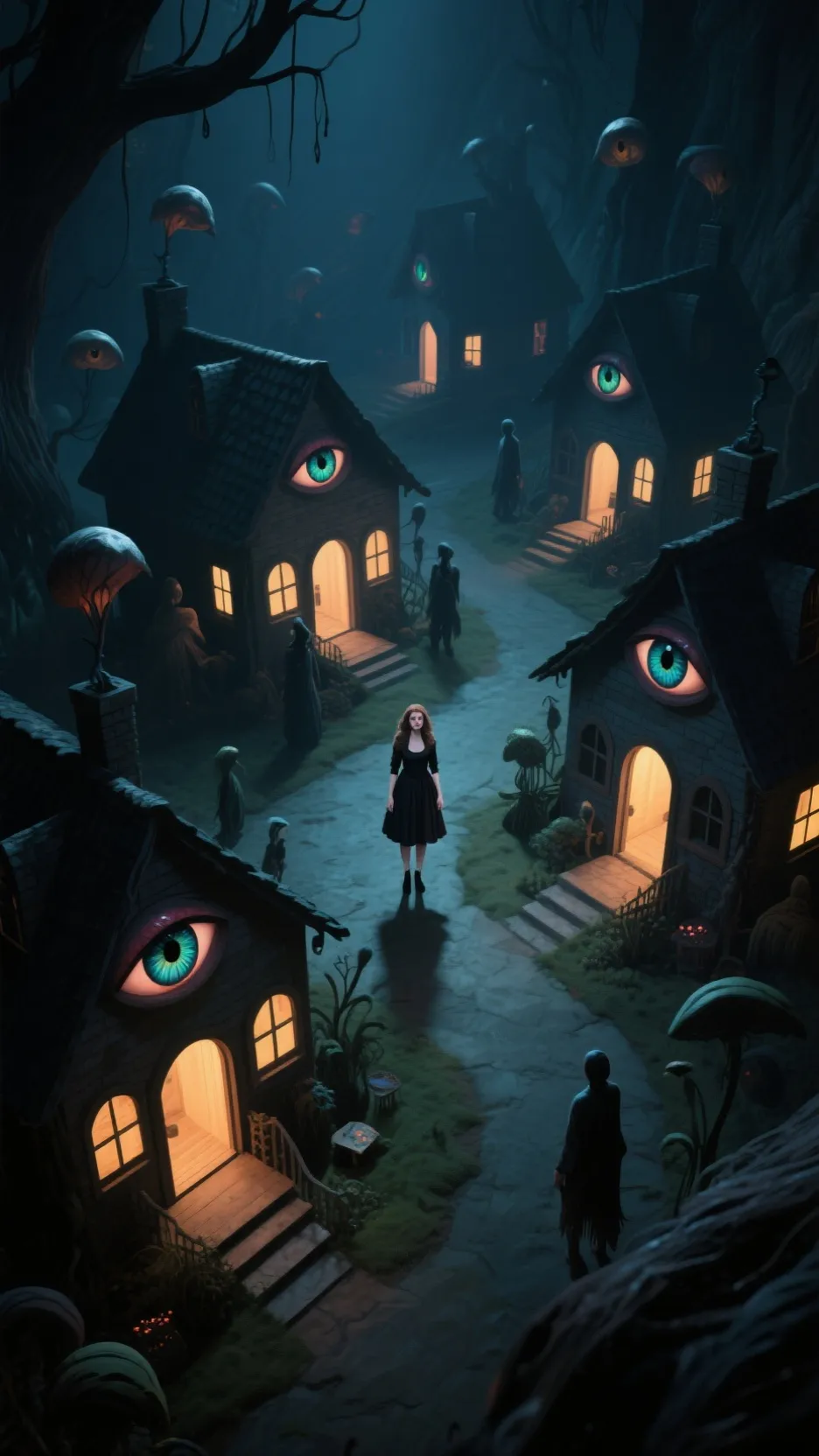 ai character: Coraline background