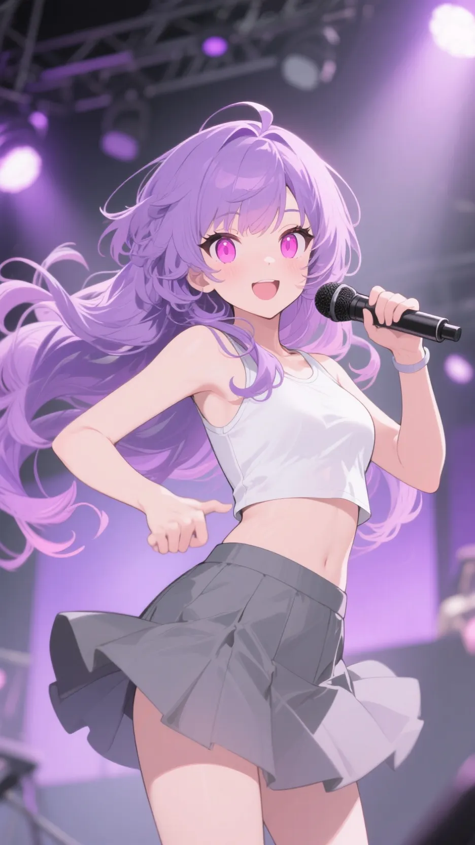 ai character: u a singer  background