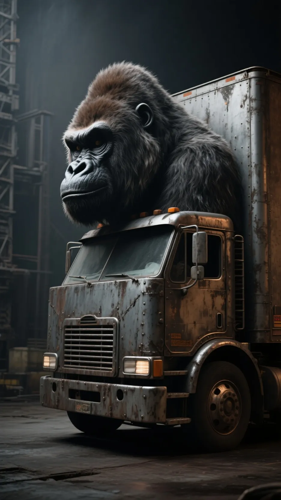 ai character: camionrilla background