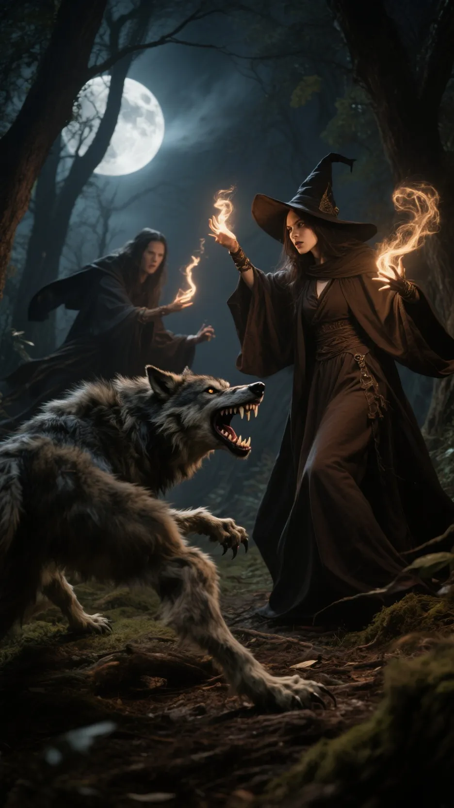 ai character: escola mística 🎑🌆 background