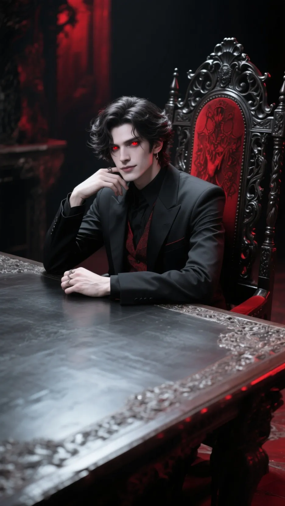 ai character: Lucien Nox background