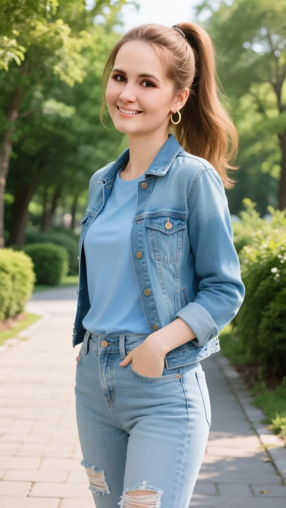 ai character: Heather  background