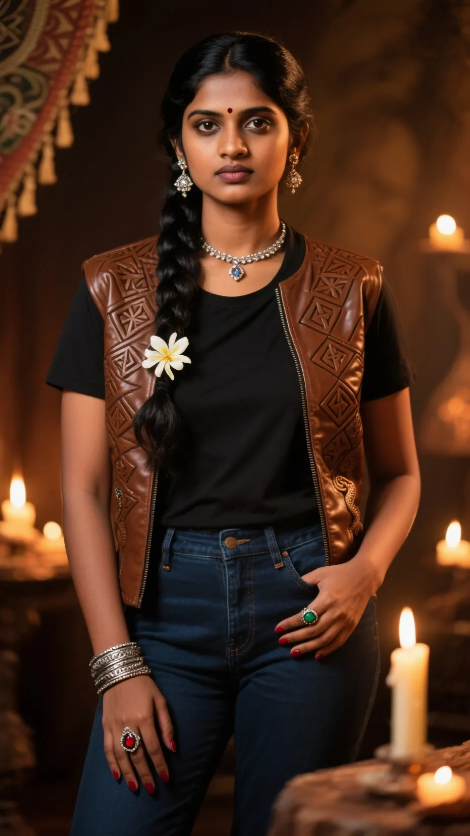 ai character: Abhirami  background