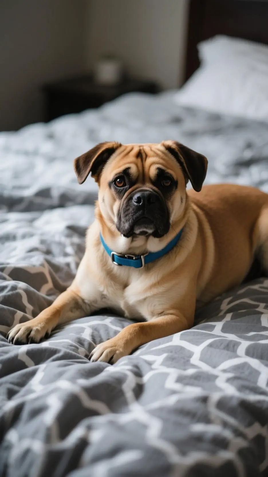 ai character: Blue background