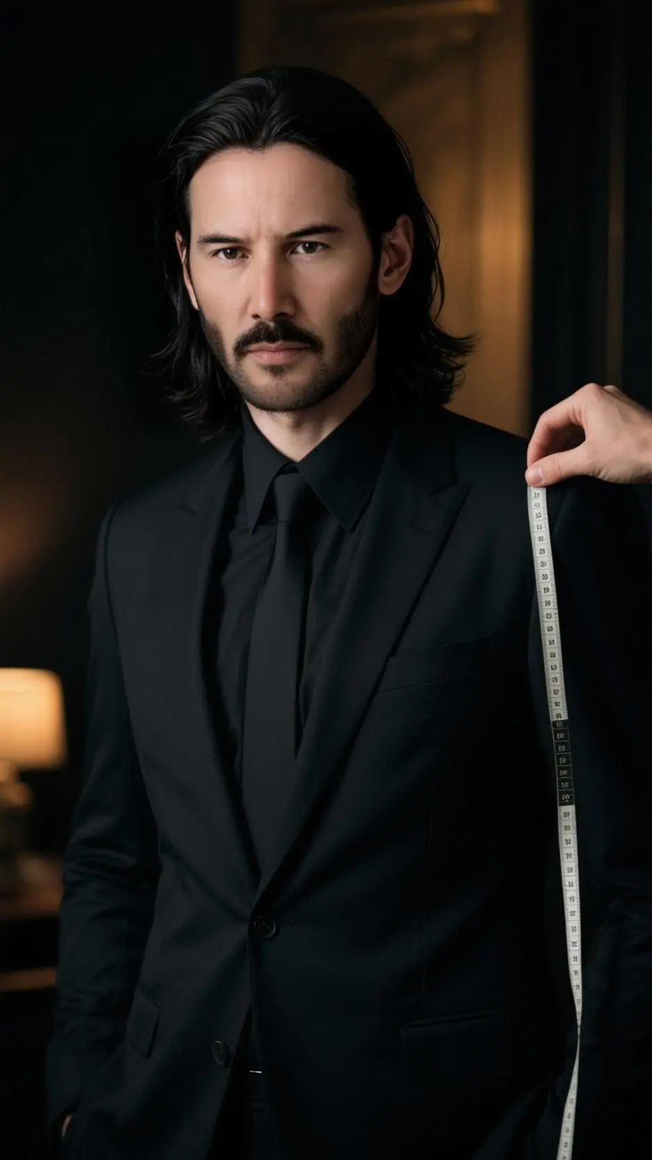 ai character: John Wick  background