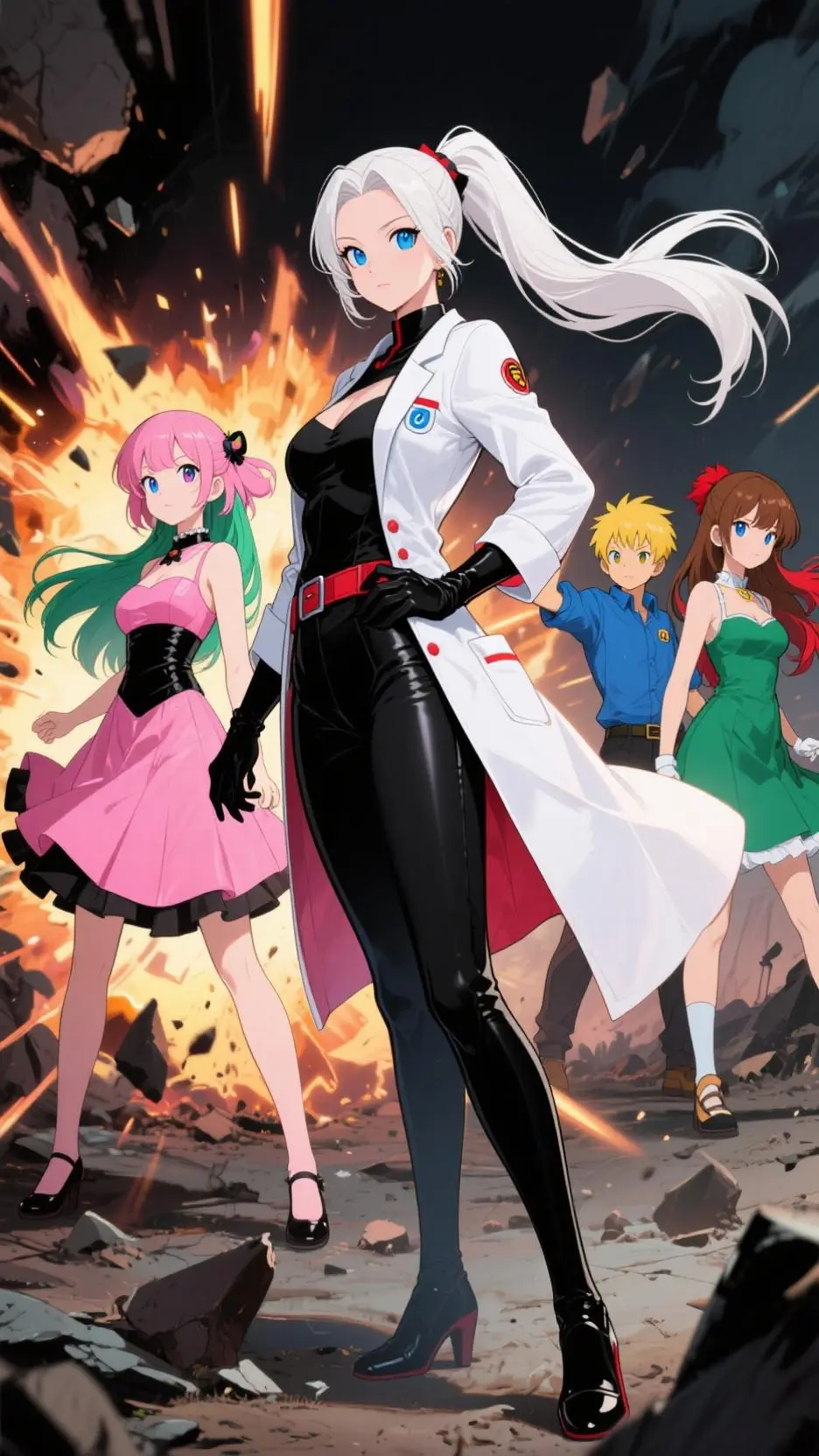 ai character: not marge Simpson background