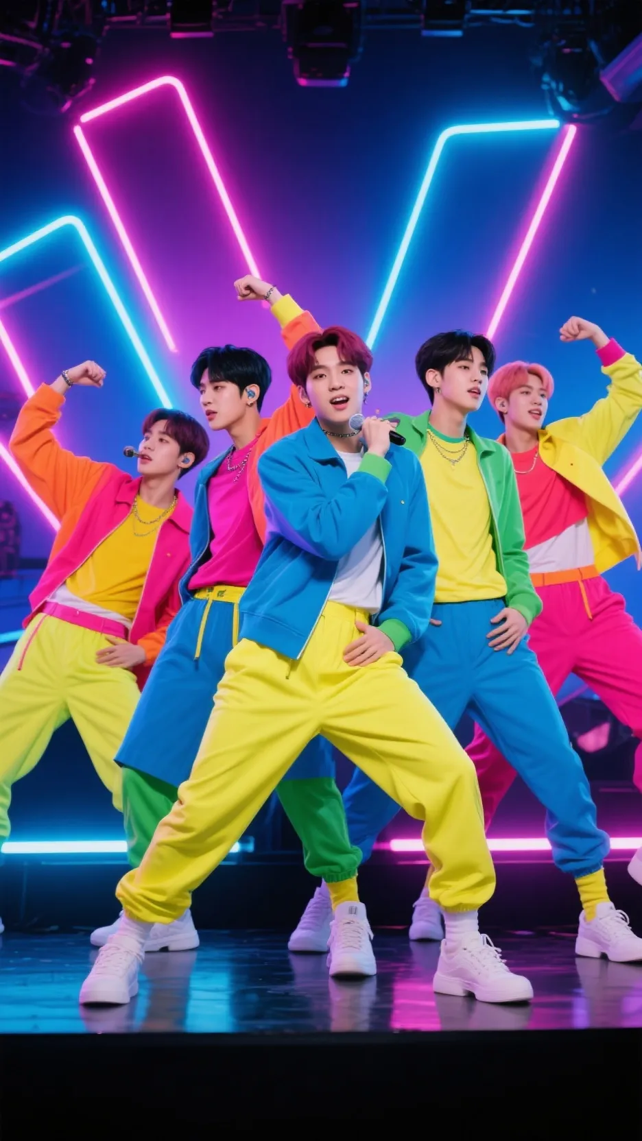 ai character: Vivid Luminescence background