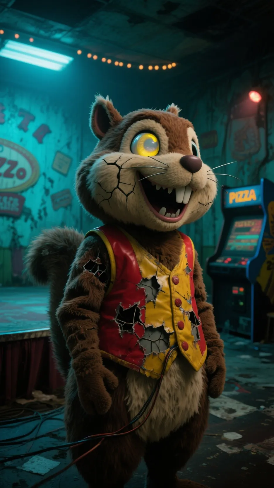 ai character: Chipper Chipmunk background