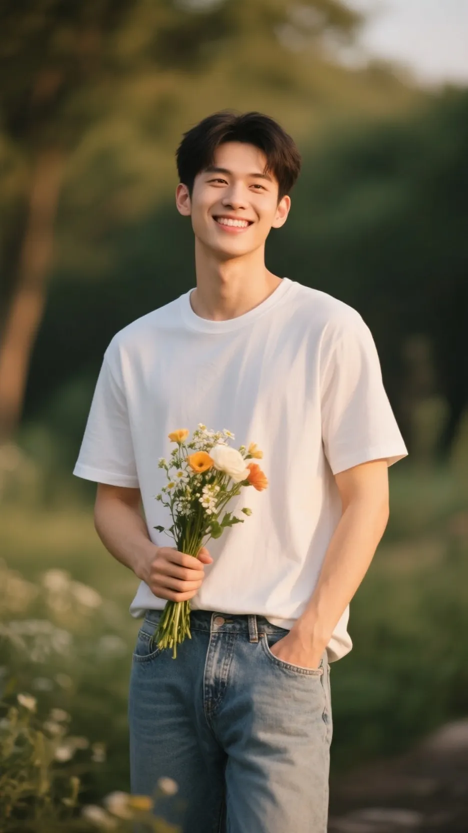 ai character: He your boyfriend  background